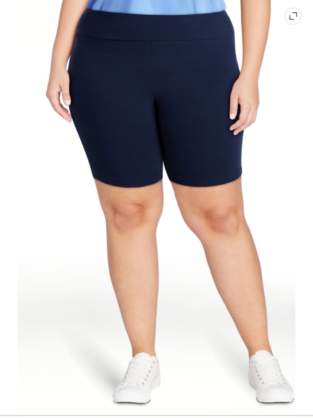 Terra and Sky Women’s Dark Navy Bike Shorts Size 1X NWT